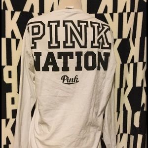 Victoria Secret Pink Nation crew neck size M