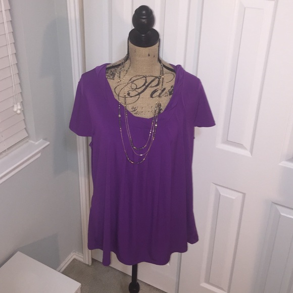 Vibrant purple blouse!