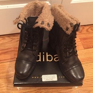 Diba miss you black/leather boots