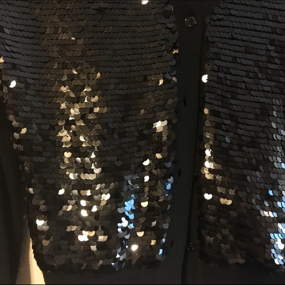 Michael Kors sequin black cardigan - Picture 2 of 3
