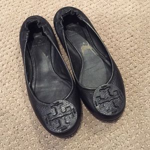 Tory Burch black Reba flats size 6