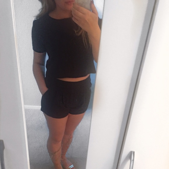 Cyber Monday! Black Two Piece Set! New! - Picture 3 of 4