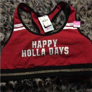 VS PINK Happy Holla Days Sports Bra