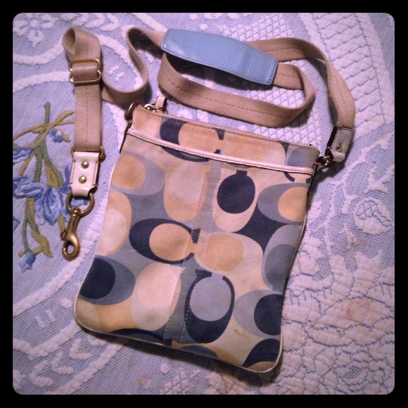 Authentic Coach cross body bag