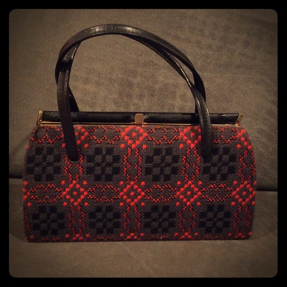Vintage handbag . Fun print - Picture 1 of 1