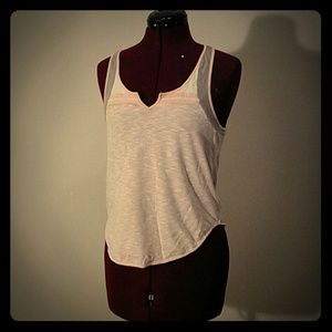 Light pink and grey tank top