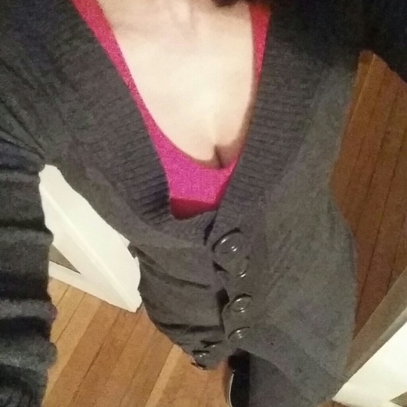 Forever 21 long button sweater