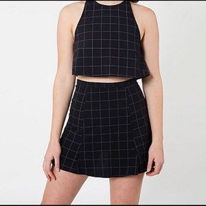 American Apparel grid lulu skirt