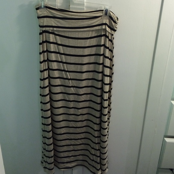 Striped Maxi Skirt
