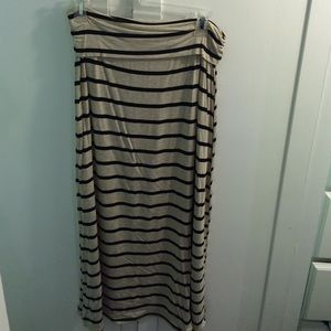 Striped Maxi Skirt