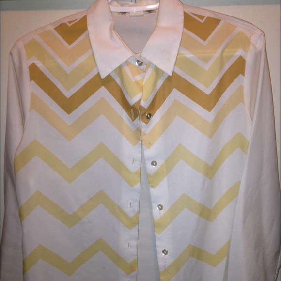 White & Ombre button down