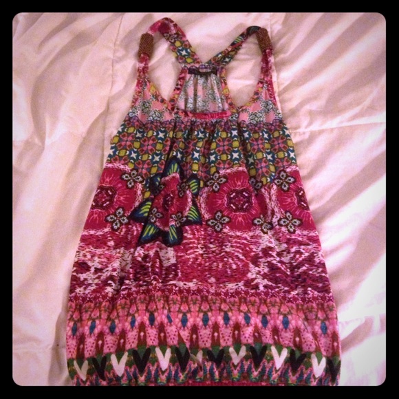 Colorful racer back sleeveless
