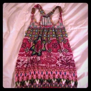 Colorful racer back sleeveless