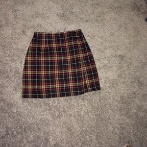 Plaid Miniskirt