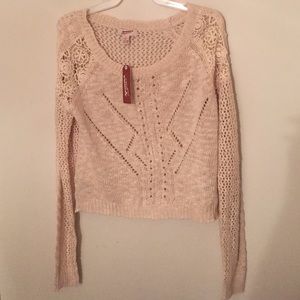 Arizona Knit Long Sleeve Crop Top