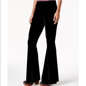Free People Solid Velvet Flare Pants