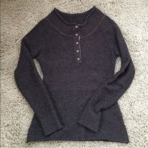 Free People brown wool blend sweater