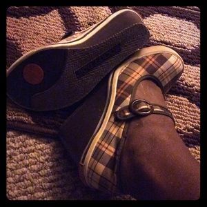 Plaid Print Wedges