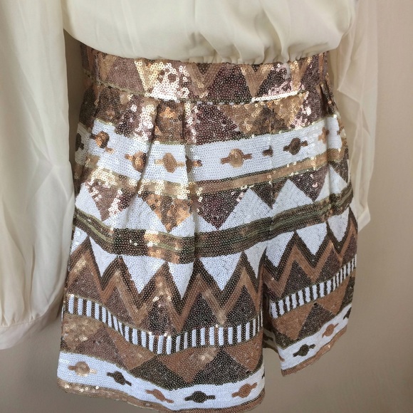 RL} Ivory & Copper Aztec Romper ✨HP✨ - Picture 3 of 4