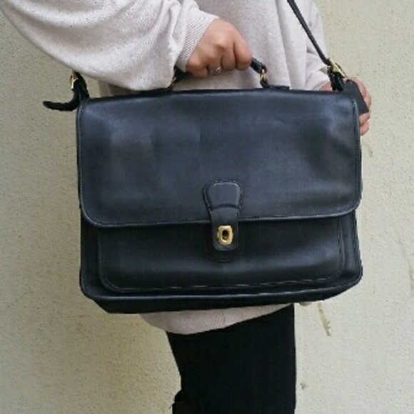 AUTHENTIC Vintage Coach Briefcase Attache Case - Picture 4 of 4