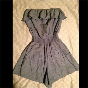 Denim romper