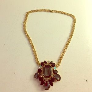 Black and Gold Statement Necklace