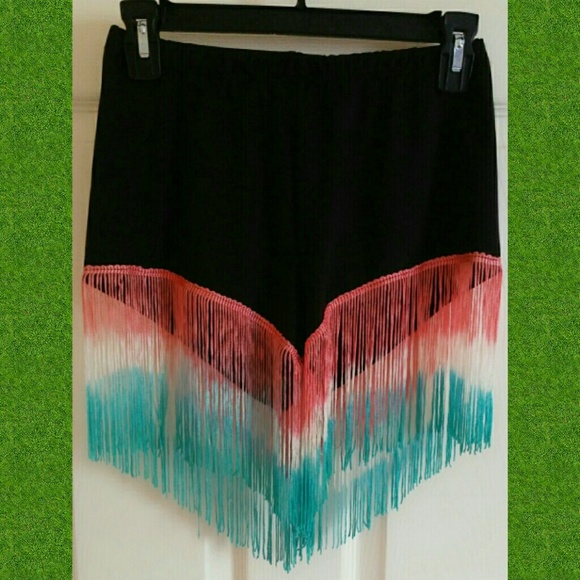 Fringe shorts
