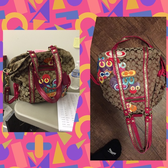 Coach Handbags - Limited Edition Coach Poppy Glitter Glam Tote