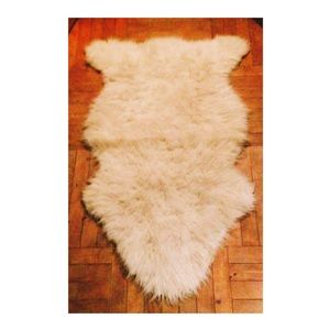 Faux fur area rug
