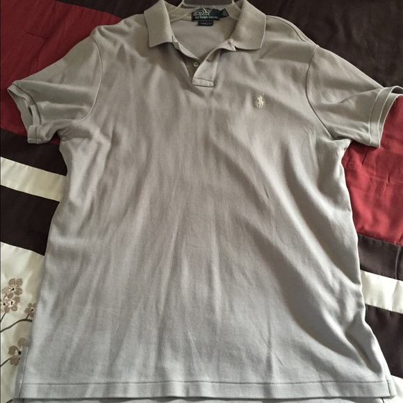 Mens Ralph Lauren Gray Polo