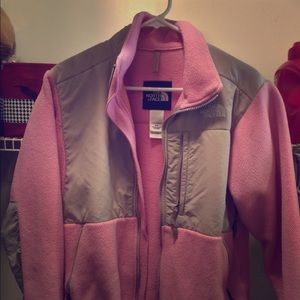 Small Northface Pink and Gray