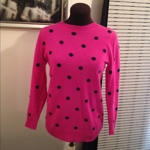 Pink polka dot sweater