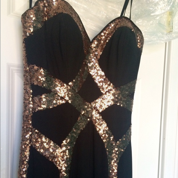 Gorgeous shimmering Faviana prom dress! - Picture 3 of 4