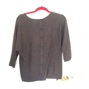 Gray scoop neck sweater