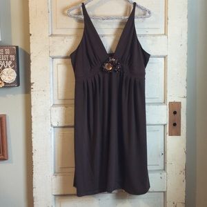 short brown dress