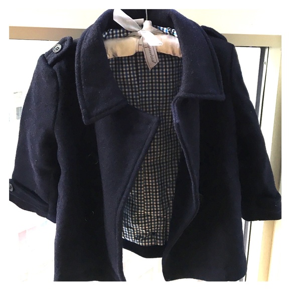 *Sold* Egg Baby Navy Wool Peacoat