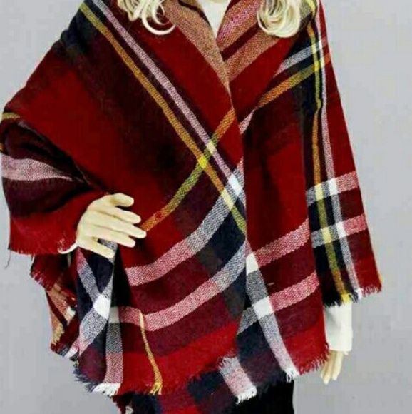 🆕HP Oversized Tartan Blanket Scarf - Picture 2 of 3