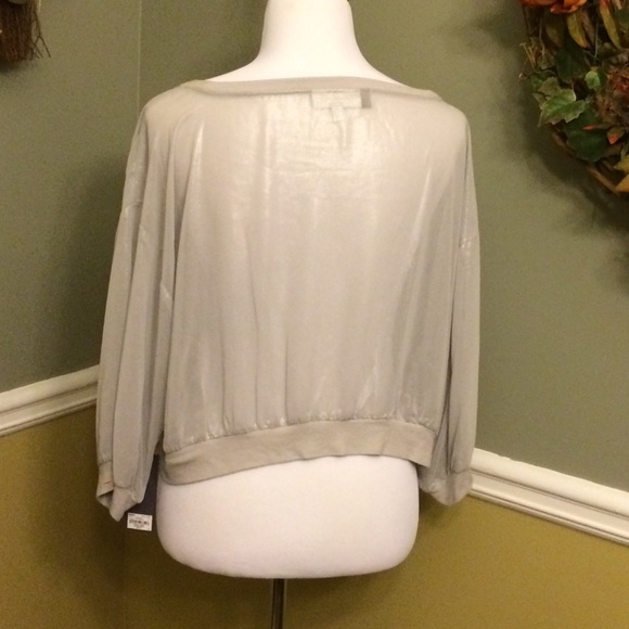 NWT Jennifer Lopez Sheer Crop Top - Picture 2 of 3