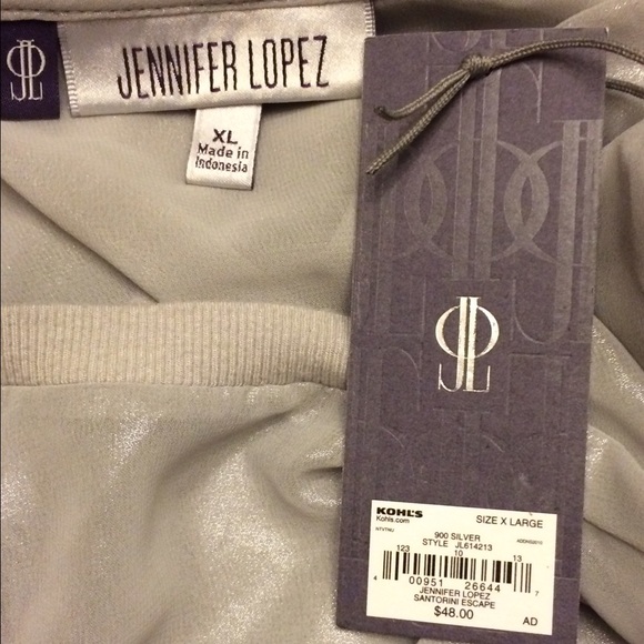 NWT Jennifer Lopez Sheer Crop Top - Picture 3 of 3