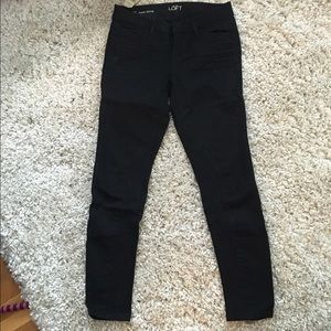 Loft Super Skinny Black Jeans