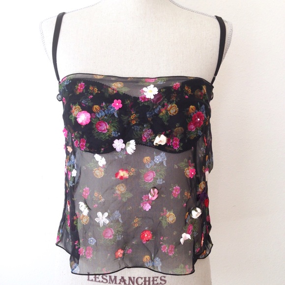 Dolce & Gabbana Tops - VINTAGE Dolce and Gabbana 100% silk floral top