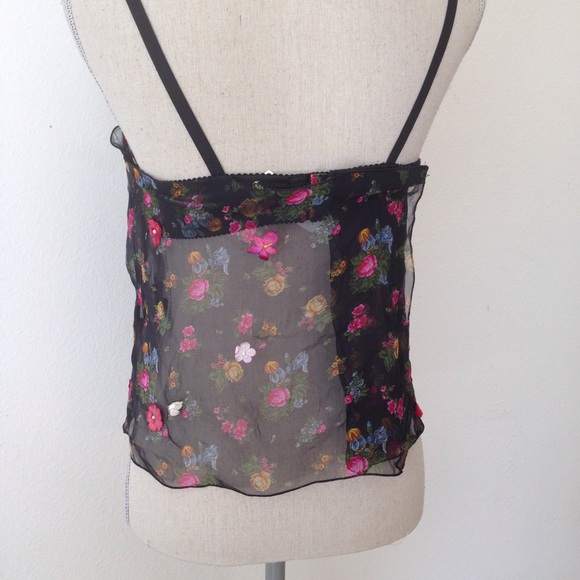 VINTAGE Dolce and Gabbana 100% silk floral top - Picture 3 of 3