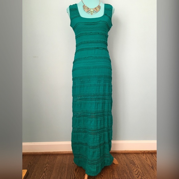 Teal Stretchy Maxi Dress