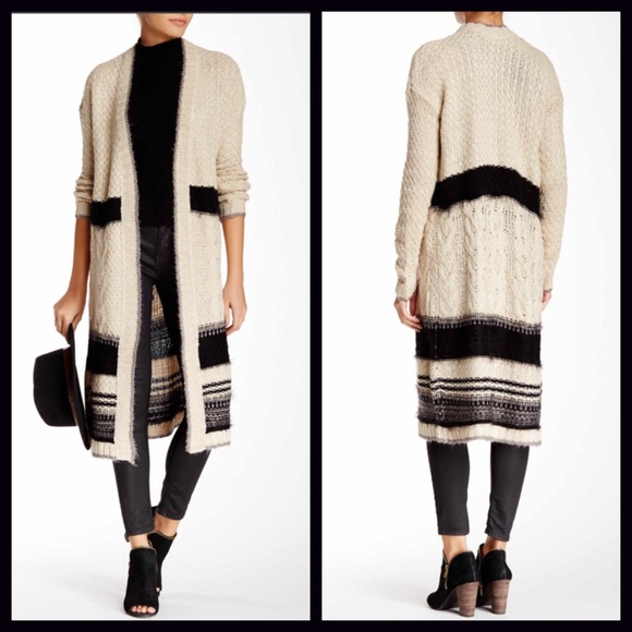 SOLD Cardigan Coat Oversized Boyfriend - Picture 2 of 4