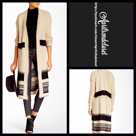 SOLD Cardigan Coat Oversized Boyfriend - Picture 3 of 4