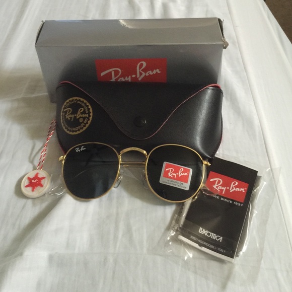 RayBan 3447 Round Metal Gold