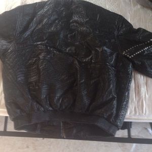 Leather coat
