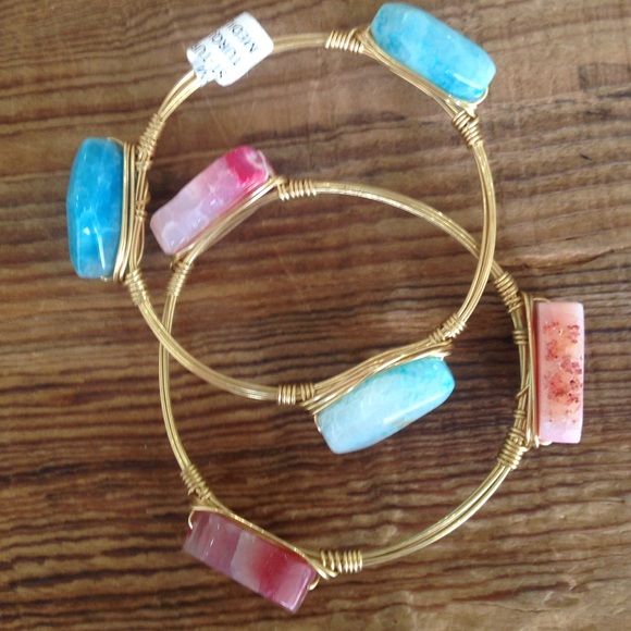 NEW twisted stone bracelets