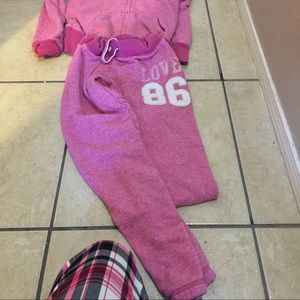 Victoria secret pink sweater & capris sweats