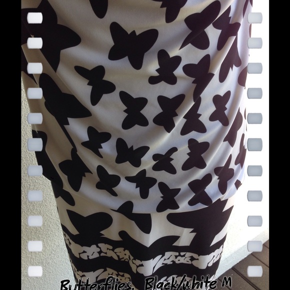 Black & White Butterfly Dress Medium - Picture 2 of 3